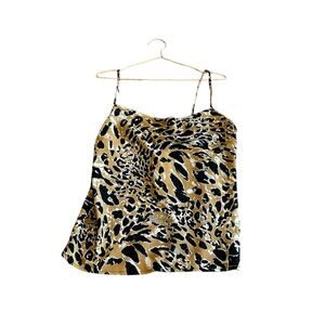 Topshop leopard dressy tank size 6 new with tag